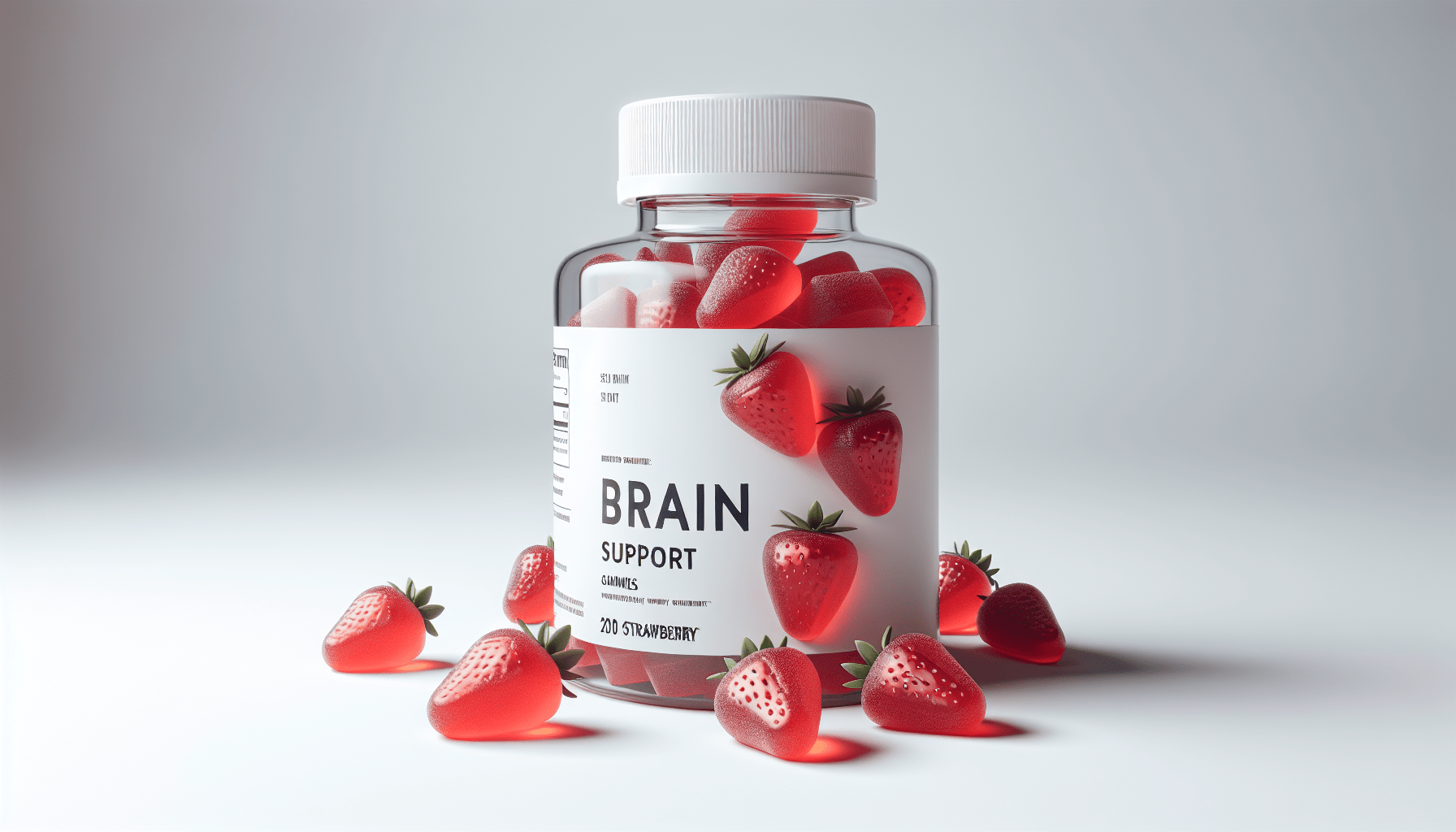 NEURIVA Nootropic Brain Support Supplement - Plus Strawberry Gummies (50 Count in a Bottle) with Nootropic Brain Support Supplement - Plus Capsules (30 Count in a Box)