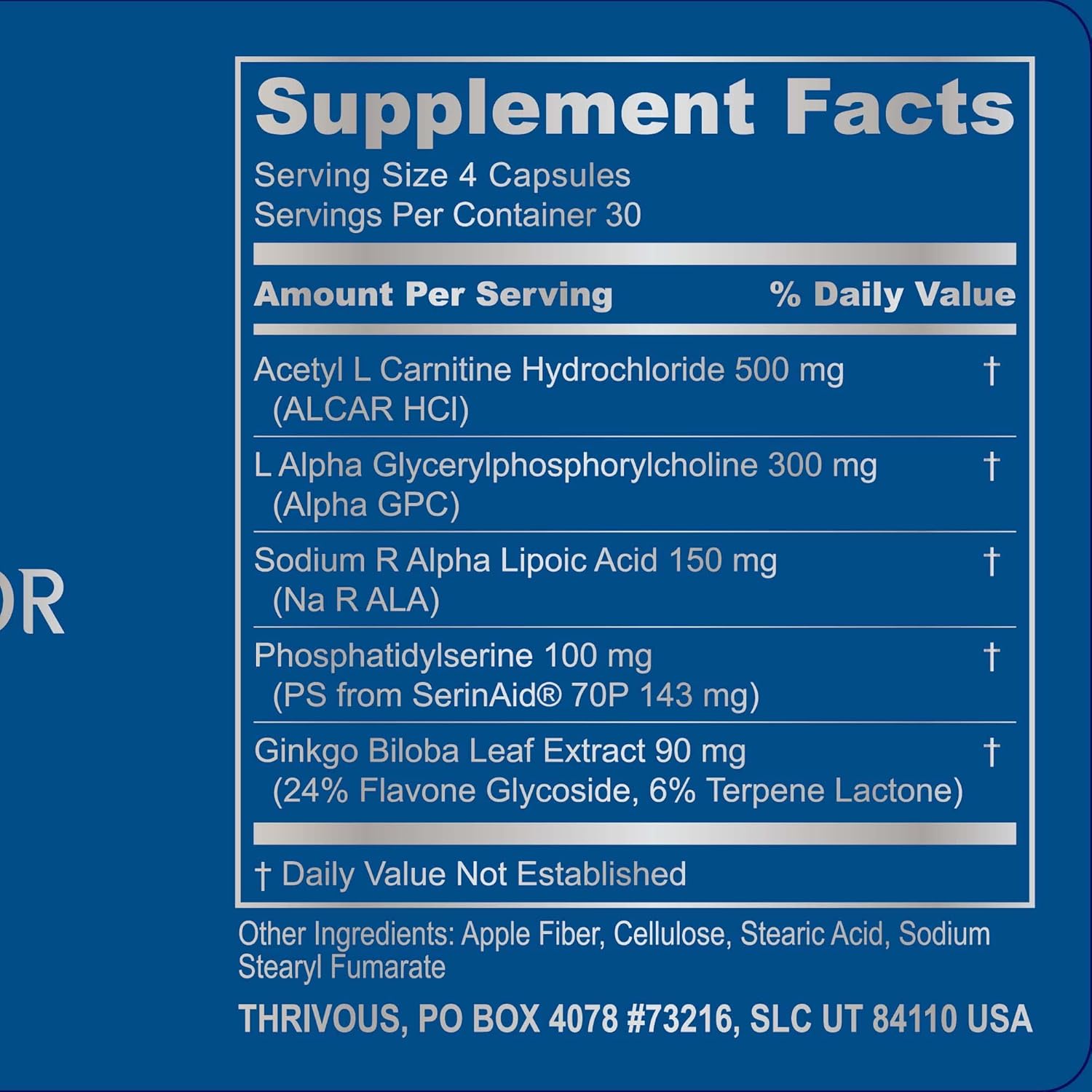 Thrivous Nootropic Stack - Enhance Memory, Sleep  Brain Function for Better Aging - Advanced Nootropic Supplement - Includes Clarity, Alpha  Serenity - 3 Bottles - 240 Capsules