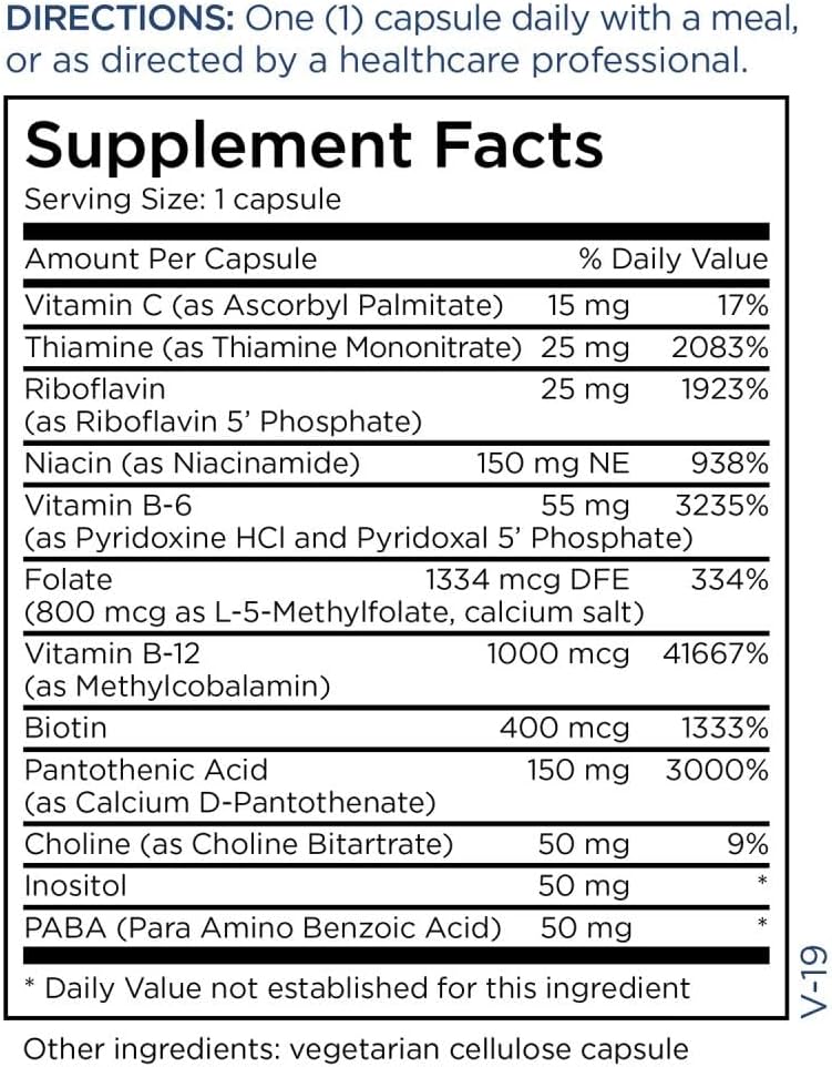 Metabolic Maintenance Brain Cell Support + Bioavailable B Complex - Citicoline, DMAE, Phosphatidylserine + Ginkgo to Support Memory + Focus (60 Caps), Methyl B12, B6 as P-5-P + Methylfolate (90 Caps)