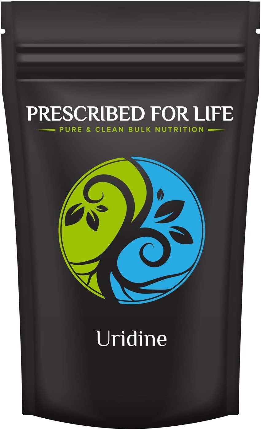 Prescribed For Life Uridine, Pure Uridine Monophosphate Powder, Nootropic Supplement for Memory, Clarity,  Focus, No Fillers, No Additives, Vegan, Non GMO (1oz / 28g)