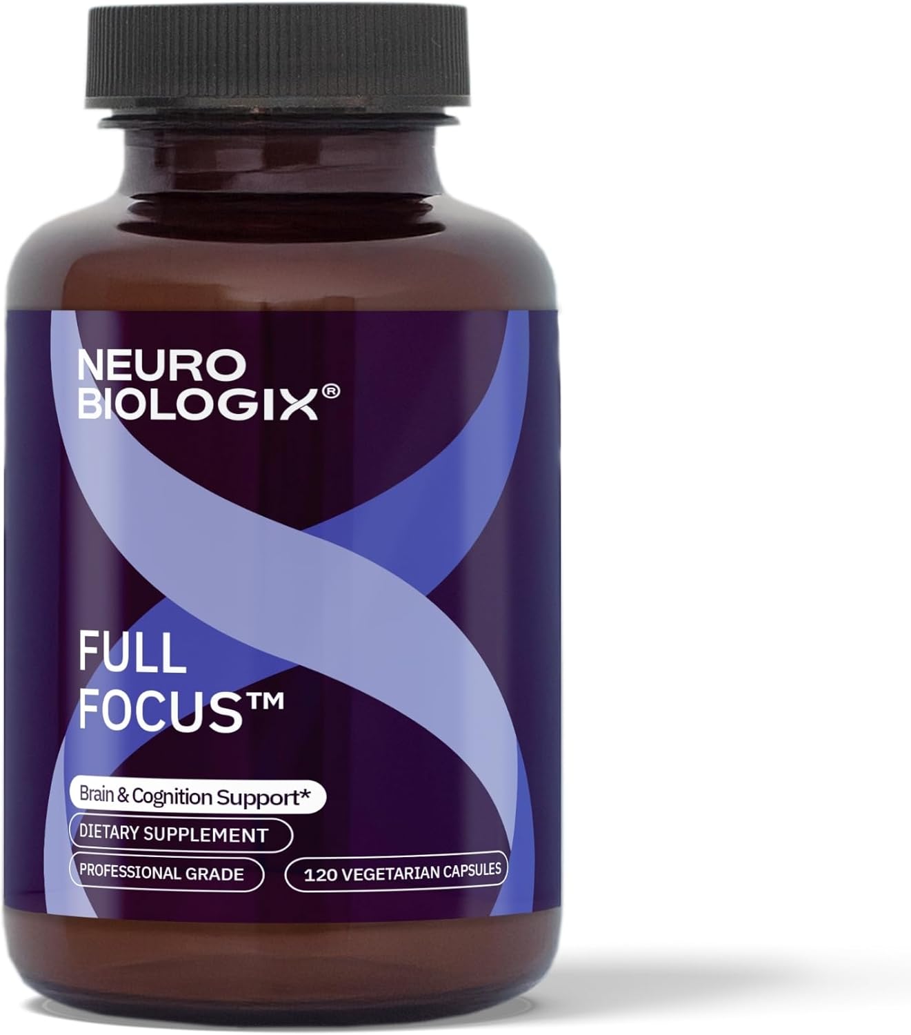 Neurobiologix Full Focus for Men  Women, Brain  Mood Support Supplement, Promotes Focus, Memory  Cognitive Function, with Green Coffee Bean, Bacopa, Magnesium  SAM-E, Gluten Free, Capsules