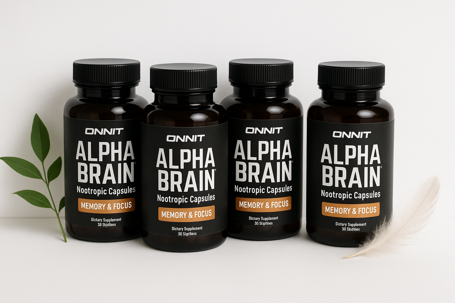 ONNIT Alpha Brain Nootropic Capsules for Men Women, IGEN Non-GMO Tested Memory, Focus Mental Clarity, with L-Theanine and Vitamin B6, Count Each, Pack of (360 Capsules) ONNIT Alpha Brain Nootropic Capsules for Men Women, IGEN Non-GMO Tested Memory, Focus Mental Clarity, with L-Theanine and Vitamin B6, Count Each, Pack of (360 Capsules)