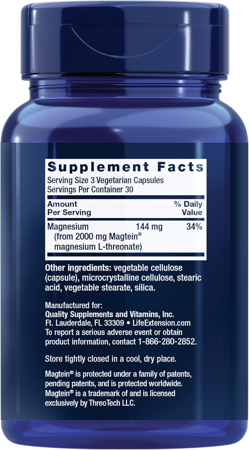 Neuro-Mag Magnesium L-Threonate, Memory Health, Quick Thinking, Cognitive Health Support, Vegetarian, Vegetarian Capsules Neuro-Mag Magnesium L-Threonate, Memory Health, Quick Thinking, Cognitive Health Support, Vegetarian, Vegetarian Capsules