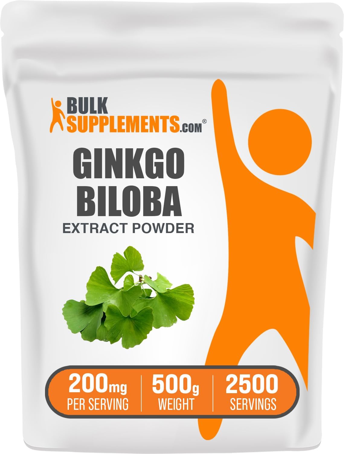 BulkSupplements.com Ginkgo Biloba Extract Powder - from Ginkgo Biloba Leaf, Antioxidant Source, Herbal Supplement - Gluten Free, 200mg per Serving, 500g (1.1 lbs) (Pack of 1) BulkSupplements.com Ginkgo Biloba Extract Powder - from Ginkgo Biloba Leaf, Antioxidant Source, Herbal Supplement - Gluten Free, 200mg per Serving, 500g (1.1 lbs) (Pack of 1)