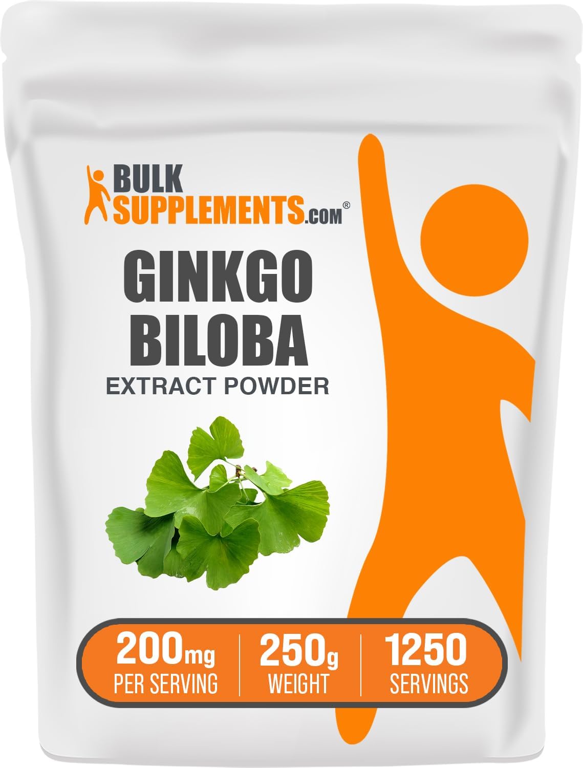 BulkSupplements.com Ginkgo Biloba Extract Powder - from Ginkgo Biloba Leaf, Antioxidant Source, Herbal Supplement - Gluten Free, 200mg per Serving, 500g (1.1 lbs) (Pack of 1) BulkSupplements.com Ginkgo Biloba Extract Powder - from Ginkgo Biloba Leaf, Antioxidant Source, Herbal Supplement - Gluten Free, 200mg per Serving, 500g (1.1 lbs) (Pack of 1)